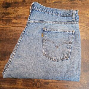 Vtg Levi's Jeans Mens 42x32 Measures 40x29 Orange Tab 505 USA 90's Raw Hem